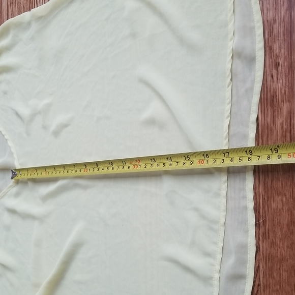 (M) Collective Concepts Sheer Pastel Flowy Short Sleeve Blouse - Picture 5 of 9